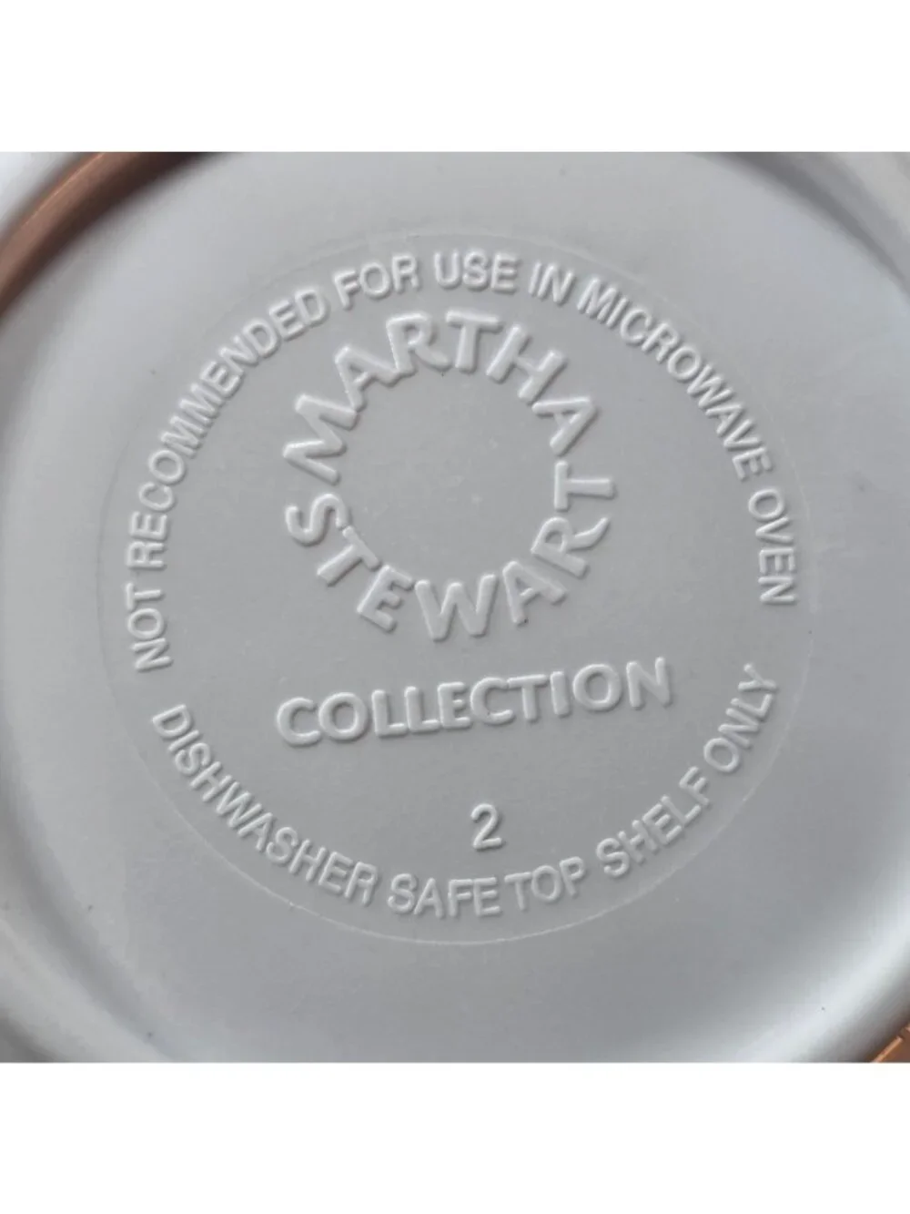 Martha Stewart Collection 2 Melamine Mixing Bowls Replacements Blue White
